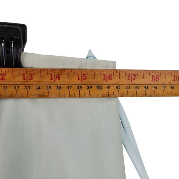 VTG Deadstock Shanghai Nites Long Light Blue 100% Silk Maxi Skirt Sz 8 *Callout - Picture 9 of 11